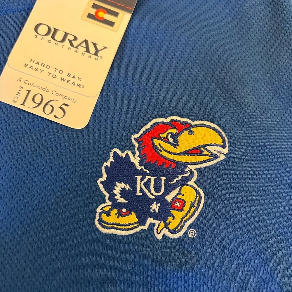 Kansas Jayhawks OURAY Pullover Men’s Size Medium Color Blue NWT‎